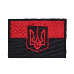 M-Tac нашивка прапор червоно-чорний з гербом 51207000 Viktailor